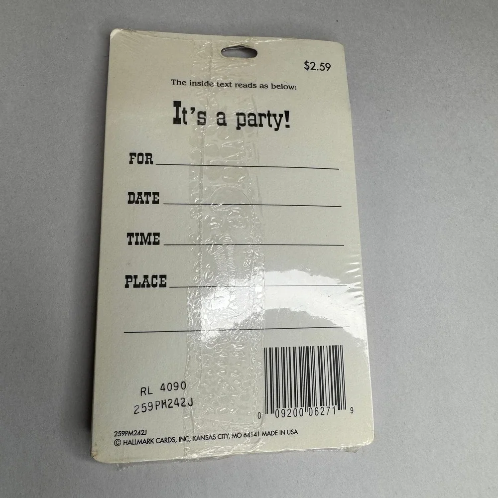 Vintage Ambassador Hallmark Cowboy Birthday Party Invitations 8 Count Sealed USA